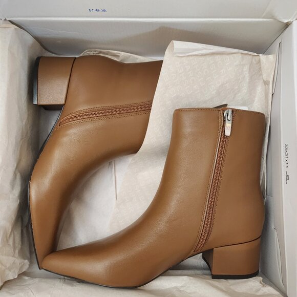 Marc Fisher Marc Fisher Womens Gismo Bloc Cognac from Macy’s - c022 - Picture 2 of 6